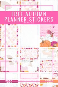 Free Printable Autumn Planner Stickers