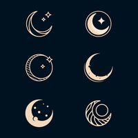 Premium Vector | Moon phasesastrology horoscope vector