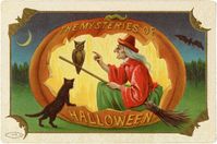 12 Red Vintage Witches: (Halloween!) - The Graphics Fairy