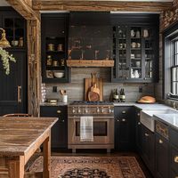 Navigate the Moody Farmhouse Kitchen Trend with Ease • 333+ Art Images