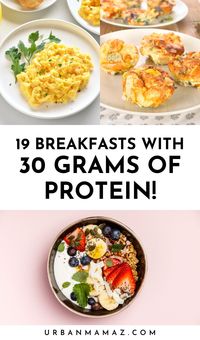 Looking for breakfasts with 30 grams of protein? Check out this list of 19 high protein breakfast ideas that will keep you fueled all day long.