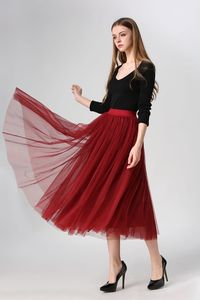 A-Line Long Tulle Maxi Midi Skirt        Size waist(cm) hip(cm) thigh(cm) length(cm)   Free size  60-110 / / 85