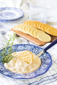 This classic Old English cream cheese dip recipe is quick, easy, & addicting! Dip pretzels, crackers, or veggie sticks for the best holiday appetizer.