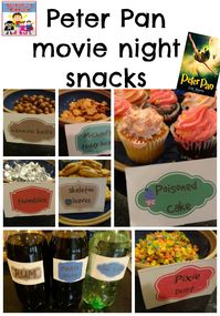 Peter Pan movie night snacks