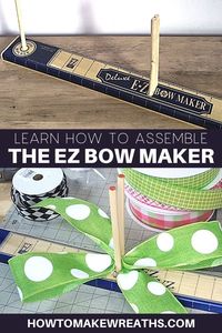 We've been hearing some feedback that when you put together your EZ Bow Maker, the pegs keep falling off. That's frustrating! We've created a brief video showing how to put together your new handy bow maker!