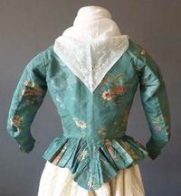 Green Brocade Caracao, 1780s.