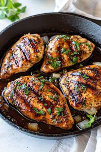 This easy balsamic chicken has the perfect balance of sweet, tangy, and savory. The honey and balsamic glaze is irresistible! It comes together in 30 minutes.