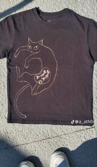 Cat Belly Tee Shirt Outfits Poster Art Design