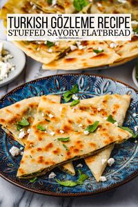 Gozleme, a Turkish flatbread, is one of the most popular Turkish street foods. Learn how to make it with our vegetarian gozleme recipe.