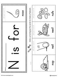 The Letter N Beginning Sound Flipbook is the perfect tool for learning and practicing to recognize the letter N and it's beginning sound.