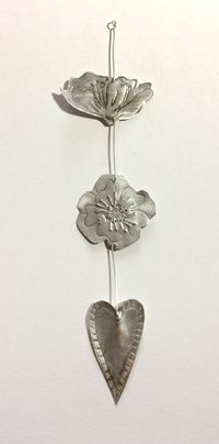 Flower and Heart Hanging - Etsy