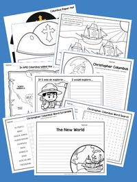 Columbus Day Activity Pack Free Printable Worksheets