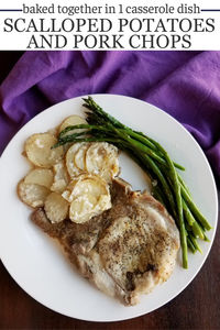 Make your pork chops and scalloped potatoes in the same pan for even bigger flavor and fewer dishes. Maw-Maw definitely had the right idea when she started making this delicious dinner.