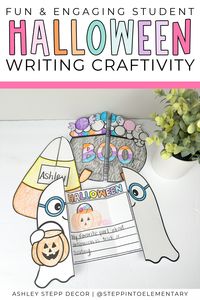 Need a fun, quick, and cute activity to get your students excited for Halloween? Get your students to increase their imagination while practicing their writing skills! This Cutesy Halloween Writing Craftivity is perfect for that! This Cutesy Halloween writing craftivity is the perfect mix of a craft and a writing activity! Display this fun activity on your bulletin board to help build your classroom community! :)