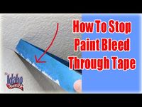 Paint Bleeding Through Your Masking Tape? Stop Paint Bleed | The Idaho Painter #YouTube