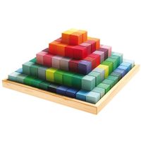 Grimms Spiel & Holz | Large Stepped Pyramid Wooden Blocks