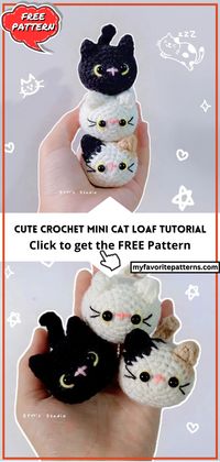 Create your own adorable crochet mini cat loaf with this simple and cute tutorial! Follow step-by-step instructions to craft this charming feline companion. Perfect for crochet enthusiasts looking for a fun and delightful project. Add it to your collection or turn it into a unique keychain accessory. Get inspired and start crocheting your mini cat loaf today!