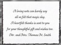 sample wedding thank you card ideas - Google Search