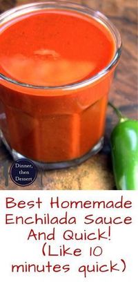 Ditch the can, feel like you're at your favorite Mexican restaurant in ten minutes! Homemade Enchilada sauce that is so good you'll top it on everything, even your eggs!