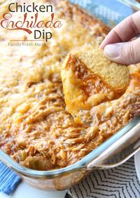 Cheesy Chicken Enchilada Dip