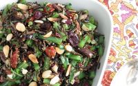 Green bean and wild rice salad