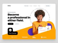 E- learning landing page by UI Zones on Dribbble