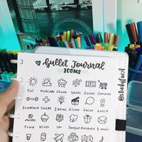 lá STUDYOSOS, tudo bom? Venho trazer essa dica super top pra você que quer deixar seu bujo ou planner organizado! 🤩🥰❤️ ~ Qual dos ícones