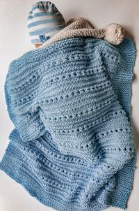 How to Knit a Cuddly Soft Baby Blanket - candyloucreations