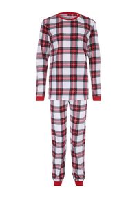 Kids Cream & Red Wincy Check Family Christmas Pyjama Set | Peacocks