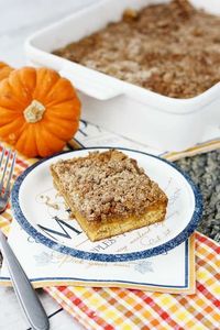 Pumpkin Crumb Cake - Mostly Homemade Mom