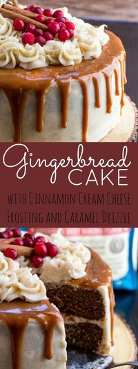 Enjoy a slice of this luscious Gingerbread Cake from Tornadough Alli. With the perfect combination of flavors, topped with a cream cheese frosting, it is pure heaven in each bite. It’s like the perfect combo of fluffy, smooth cream cheese frosting and a nice gingerbread spiced cake. Take this to your next Holiday Party!