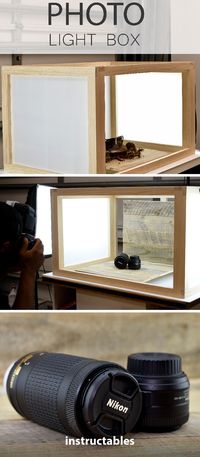 How to Build a Photo Light Box #photography #woodworking