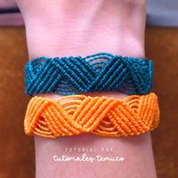 Mira como resulta este tejido de pulsera fácil y rápida diseño numero 40 de mi serie de pulseras sencillas, las imágenes son un extracto del video tutorial completo que tienes publicado paso a paso en youtube para enseñarte desde el inicio con detalle a hacer esta artesanía. Si te gustan las manualidades ¡Ánimate y cuentame como te queda!