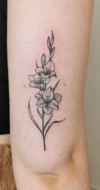 75 Meaningful Gladiolus Tattoos, Designs & Ideas - Tattoo Me Now