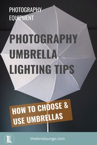 Photography umbrella lighting intro. Photography equipment help for choosing and using photography umbrellas. Portrait lighting tips for choosing which type of photography umbrella to use for a photoshoot and how to set up umbrella lighting with off camera flash (speedlights or studio strobes) for portrait photography. Photography umbrella lighting setup tips for different types of photography umbrellas, including shoot through umbrellas and reflective umbrellas for portrait photography.