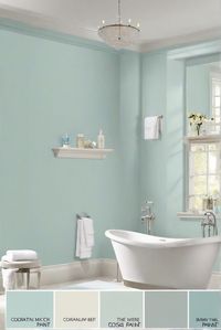 Discover why Watery (SW 6478) Wall paint is the best choice for your bathroom in this comprehensive guide and review. #ad      #HomeOffice  #ColorfulInteriors  #DIYpainting  ##DIYhomedecor  #cozyhome