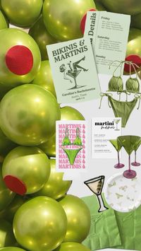 #martinis #martinisandbikinis #bikinis #green #martinitheme #themes #partythemes #bach #bacheloretteparty #bachelorettetheme #bachelorette #bridalshower #bridalshowertheme #birthday #birthdayparty