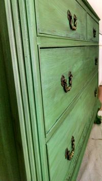 Annie Sloan paints, custom color, turquoise dresser.  By Kim Neuens Design & Interiors, LLC