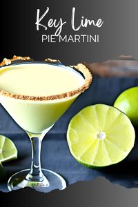 Sip on the tangy and refreshing Key Lime Pie Martini, capturing the flavors of the classic dessert. A delightful and creamy cocktail!