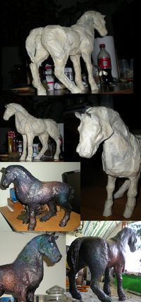 Paper Mache Horse experiment WIP by Shadowind on DeviantArt