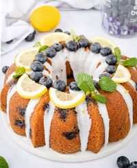 Lemon Blueberry Bundt Cake - Chefjar