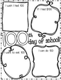 100th Day of School Freebie