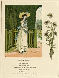 size: 12x9in Art Print: Illustration, Susan Blue by Kate Greenaway :