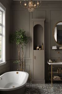 Step into the world of Ashen Tan (996) with subtle tan shades to create a moody atmosphere in your bathroom. Follow this daily interior designer routine for a stylish space! #Ad #homedecor #homedesign #bathroom #Painthome interiorarchitecture best Wall Colors for Bathroom Colors Bright Room Colors best colors combinations bathroom bathroom Remodeling Modern Paint Colors 2024