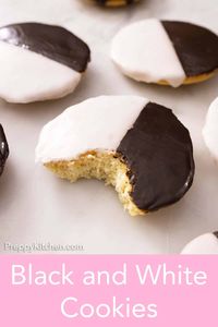 Soft and pillow-like, these classic Black and White cookies are a staple in New York and so addictive. The cookies have a light cake-like texture and then topped with half vanilla and half chocolate icing, giving it its iconic look. You’ll never have to pick a favorite flavor when enjoying one of these!