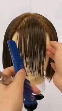 Discover the perfect curtain bangs tutorial! 🌟 Explore the tools and mannequins featured in this video through the link below 👇 #AmazonAffiliate 💖 Follow me on IG @philip_stylist for an abundance of hairstyling inspiration. ✂️ #HairTutorial #CurtainBangs #HairstyleTips