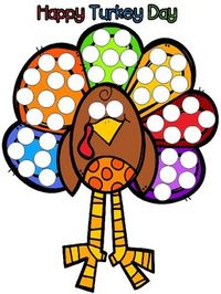 These dot paint pages are a fun way for children to practice Bible verses & remember Bible stories. This Bingo dauber activity also helps younger children develop hand and eye coordination and hand control too. Older kids will have fun making a special piece of art.This Turkey dot paint page com...