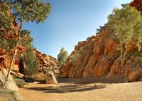 Know to white fella as  Emily Gap, just outside of Alice Springs