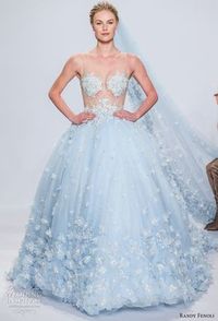 randy fenoli spring 2018 bridal sleeveless illusion jewel neck full embellishment light bliue color princess sexy ball gown wedding dress sheer lace back chapel train (01) mv -- Randy Fenoli Bridal Spring 2018 Wedding Dresses #wedding #bridal #weddingdress #ballgown