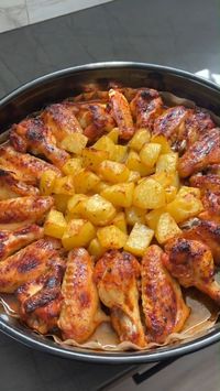 "Indulge in the exquisite flavors of France with our mouthwatering French-style chicken and potatoes recipe. This easy-to-follow dish is a culinary masterpiece that will transport your taste buds to the streets of Paris. 🇫🇷✨ Try it tonight!" #chickenandpotatoes #chicken #chickenrecipes #hnchen #homecooking #chickendinner #foodblogger #chickenvesuvio #f #castiron #chickenthighs #homemadefood #foodphotography #foodie #foodporn #h #foodiesofinstagram #roastchicken #instafood #healthylifestyle